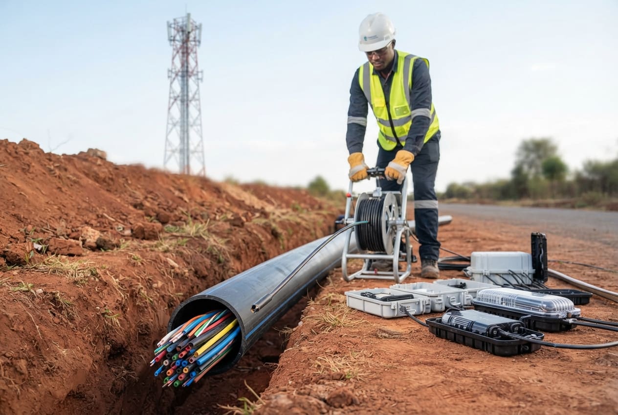 Telecom and power cable ducting