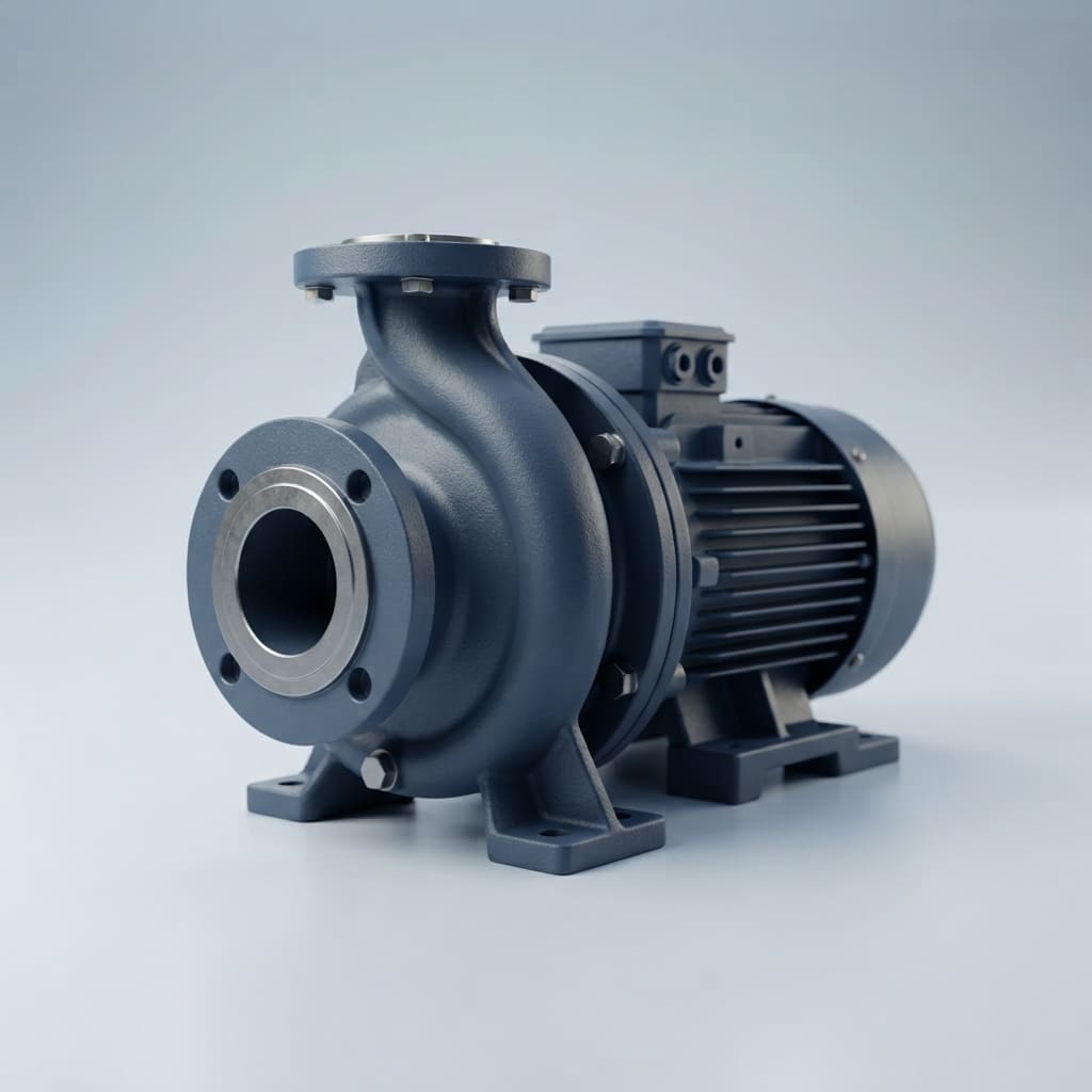 Water pump for boreholes and pressure boosting