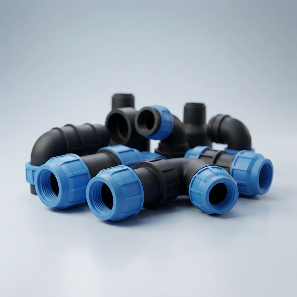 HDPE compression fittings and couplers